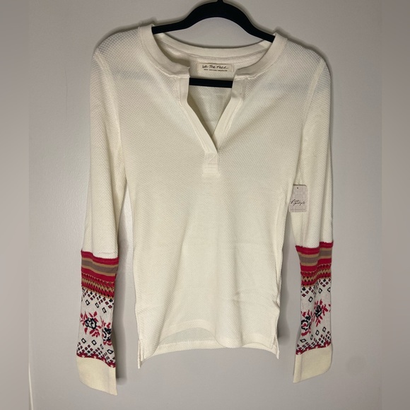 NWT Free People Mikah Layering Cuff In Cream Combo - Picture 2 of 5